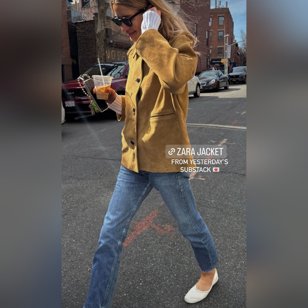 Zara Genuine Suede Barn Jacket-Sold Out in Stores